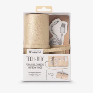 BOOKAROO TRAVEL TECH TIDY - GOLD