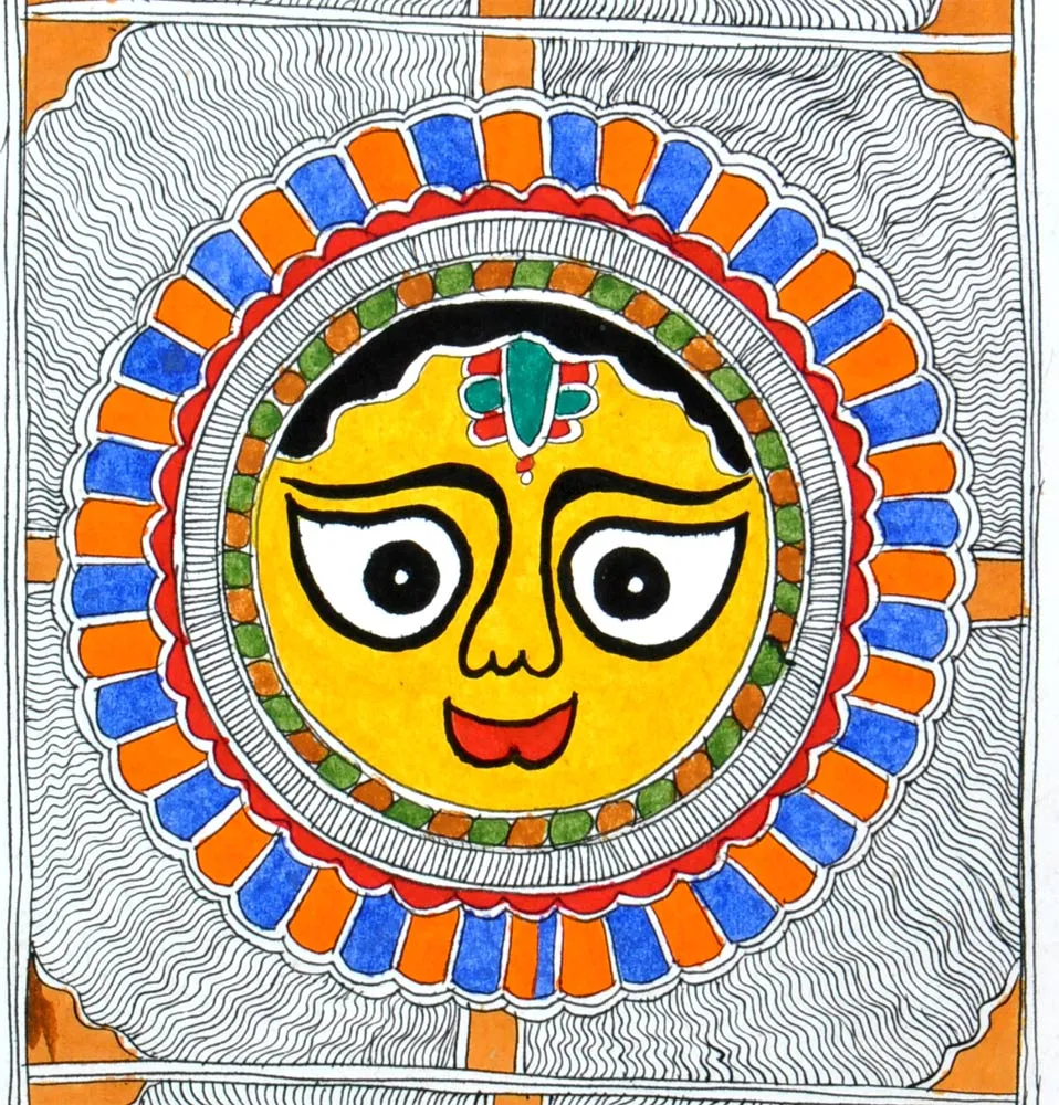 Bright & Beautiful - Madhubani Painting
