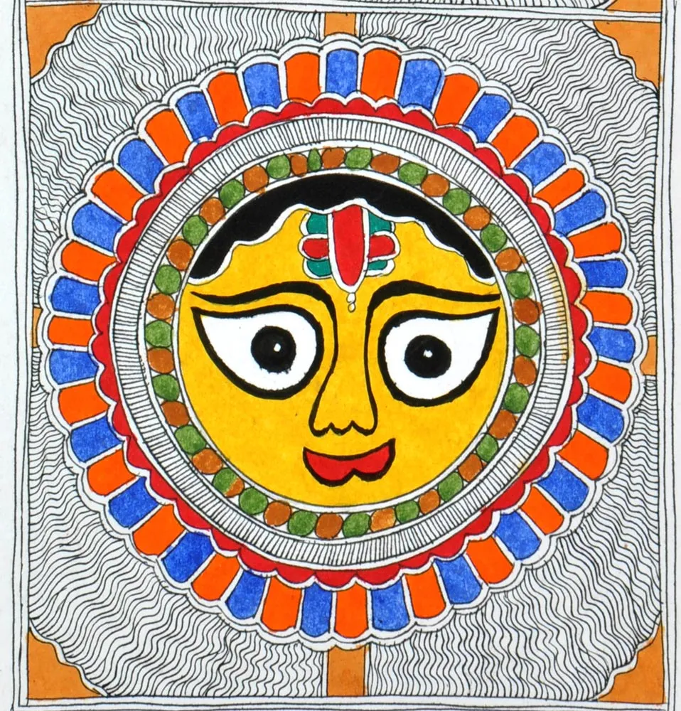 Bright & Beautiful - Madhubani Painting