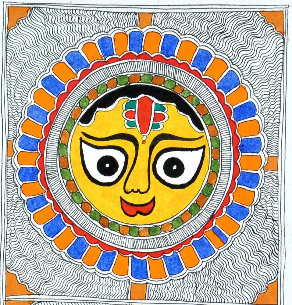 Bright & Beautiful - Madhubani Painting