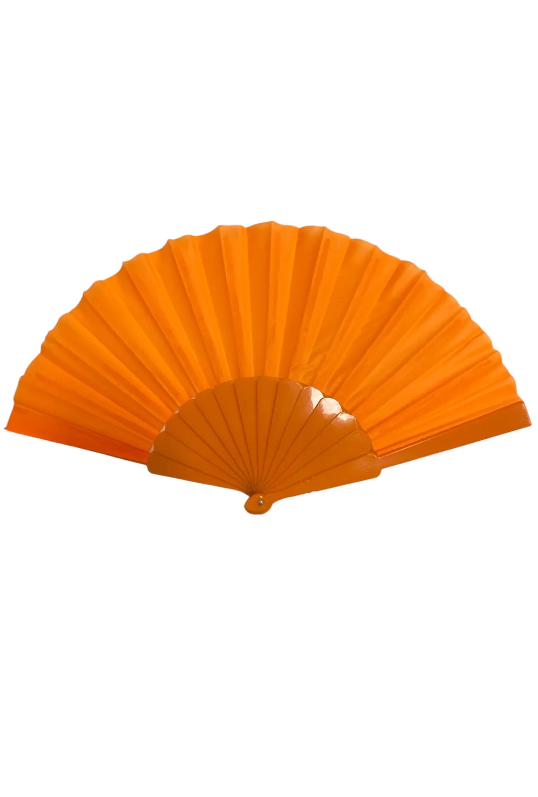 Bright Orange Hand Fan