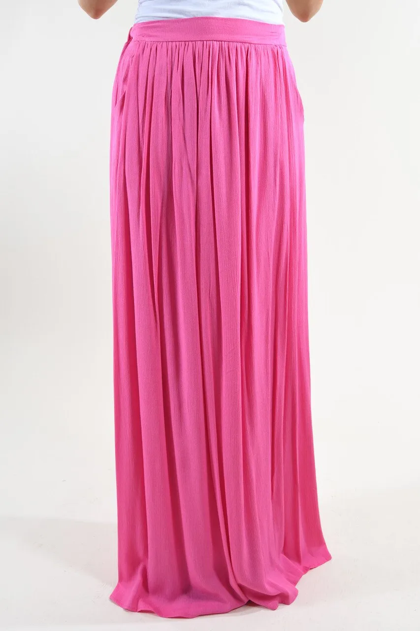 Bright Pink Maxi Skirt