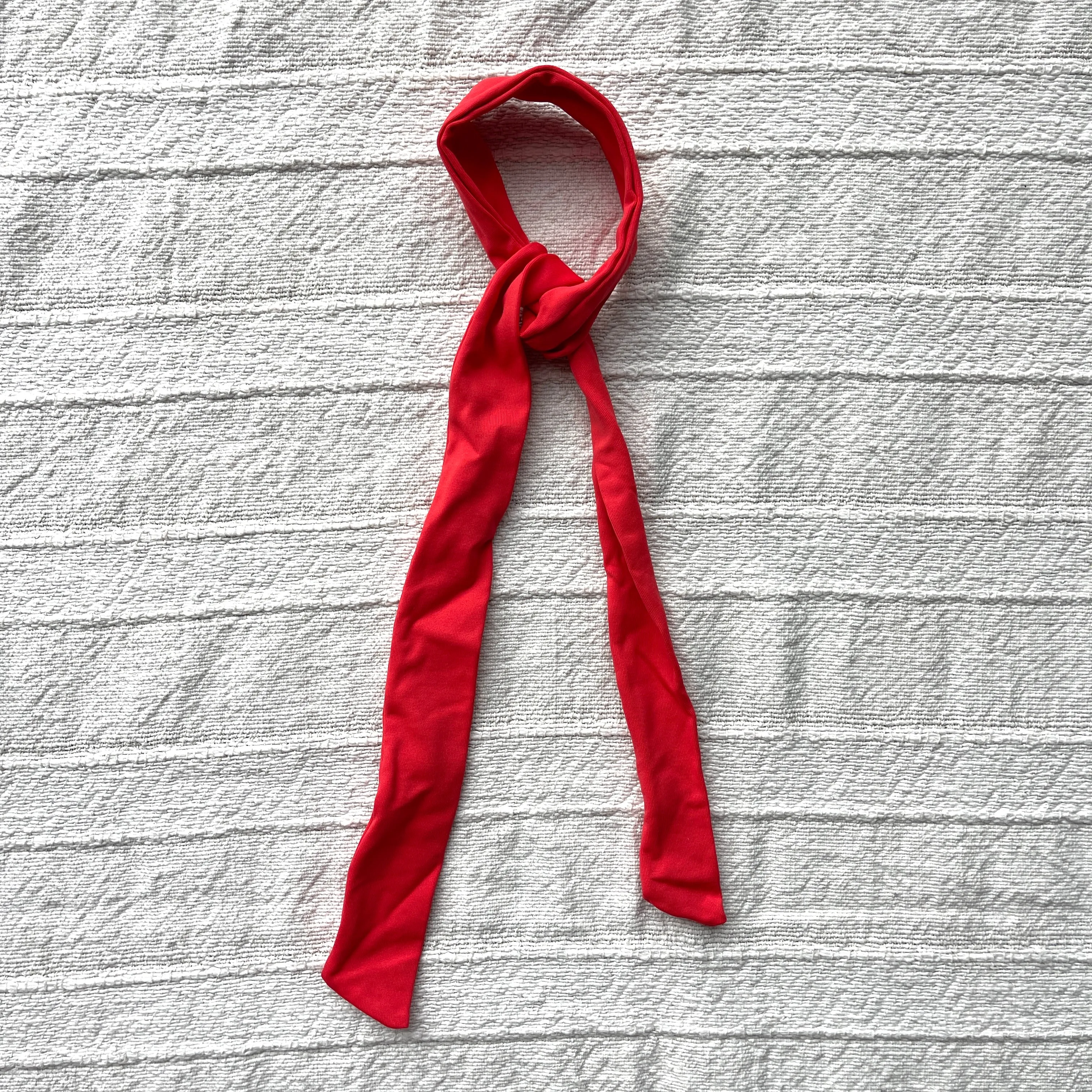 Bright Red Hair Scarf