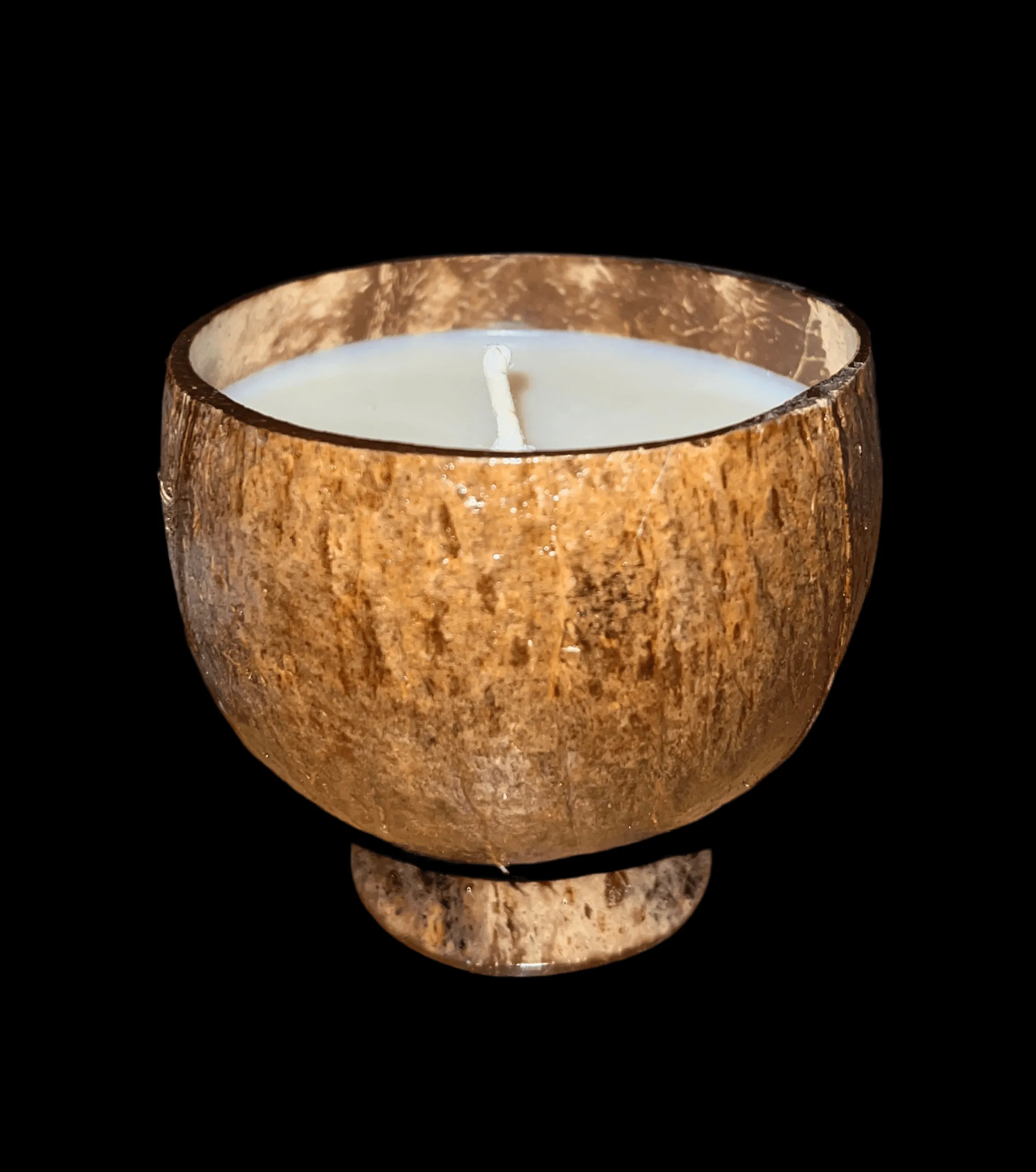 Calming Coconut Scented Coconut Cup Candle