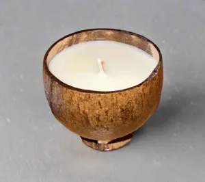 Calming Coconut Scented Coconut Cup Candle
