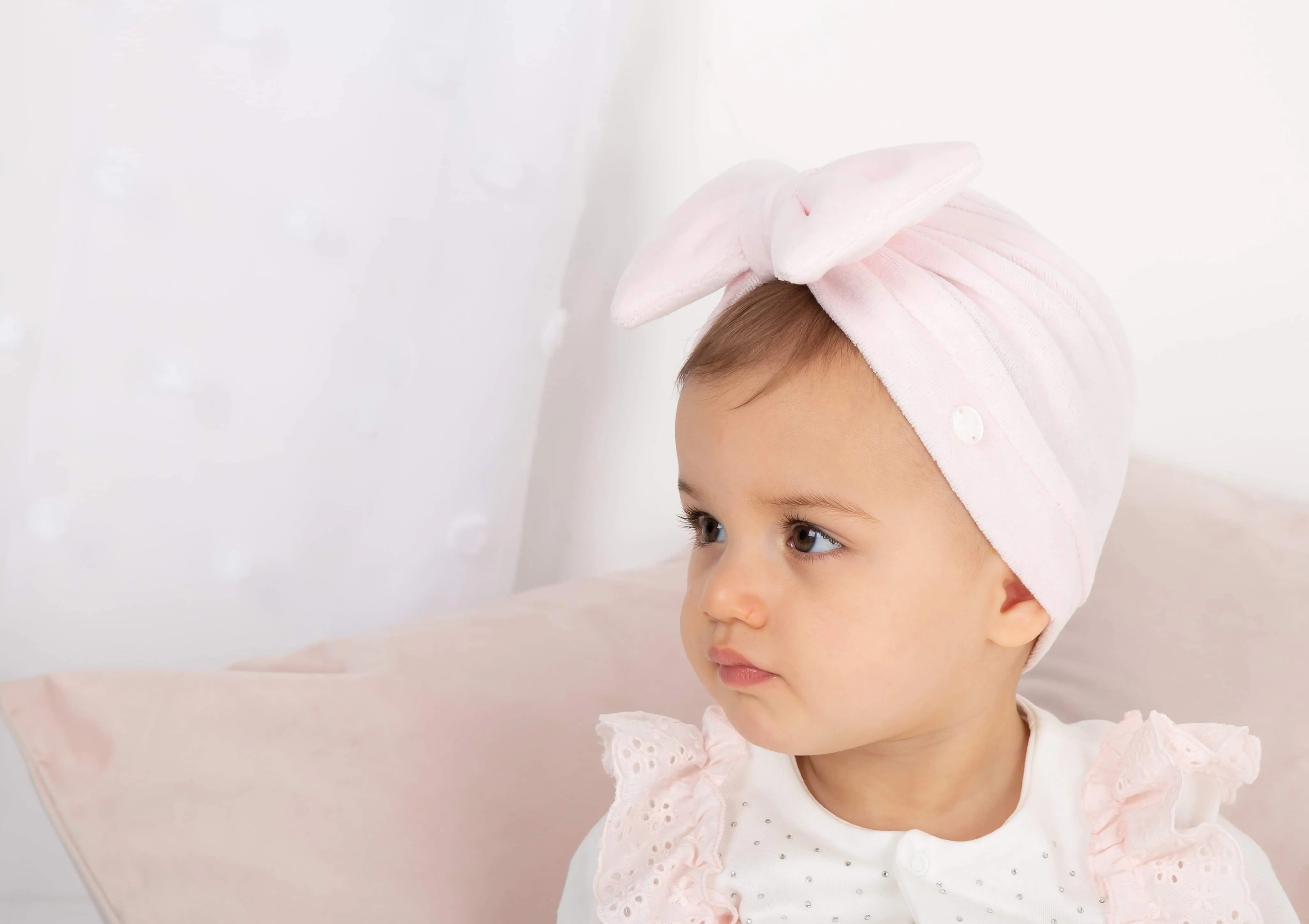 Caramelo Luxury Velour Bow Turbans