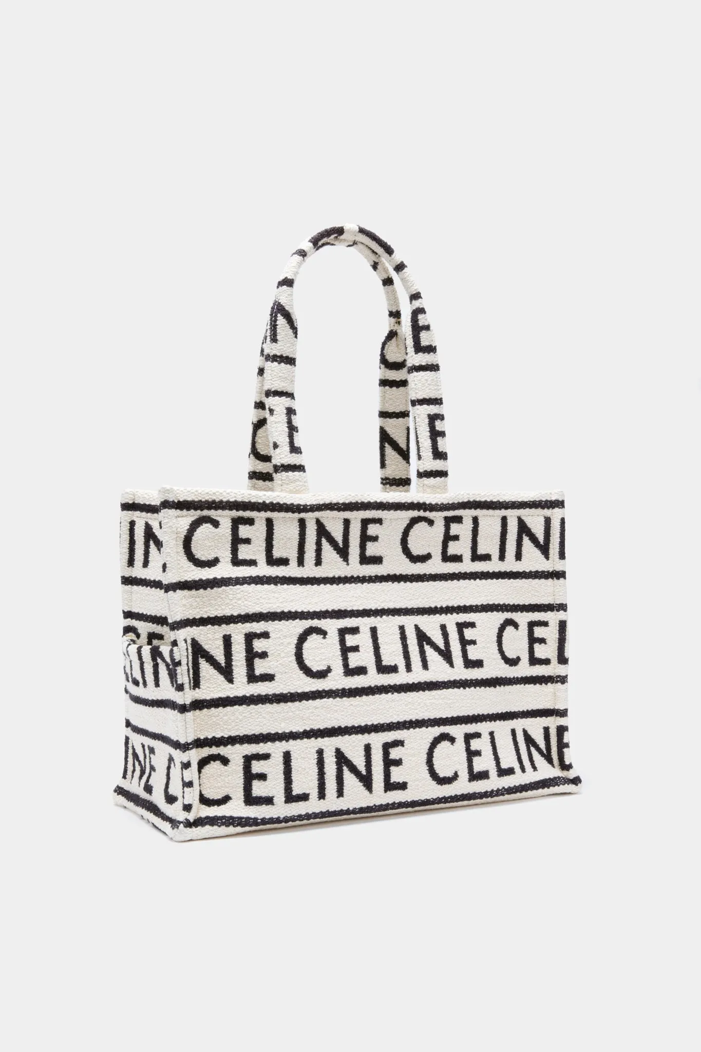 CELINE Cabas Thais Canvas Tote Bag