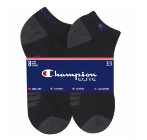 Champion Elite Socks Men's Low Cut Cushioned Sock 8-pair