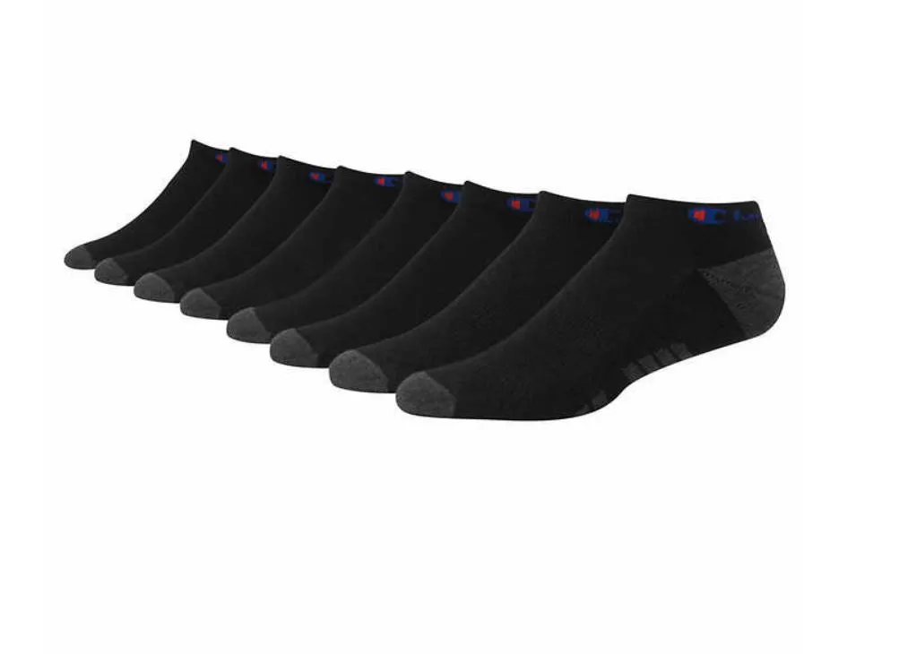 Champion Elite Socks Men's Low Cut Cushioned Sock 8-pair
