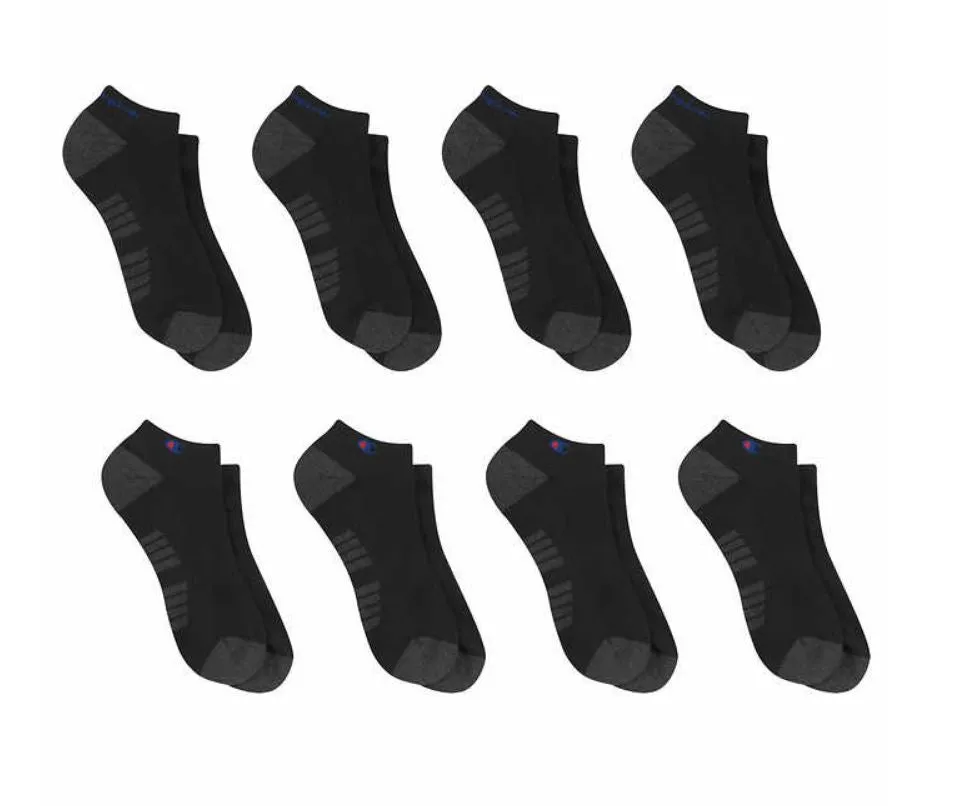 Champion Elite Socks Men's Low Cut Cushioned Sock 8-pair