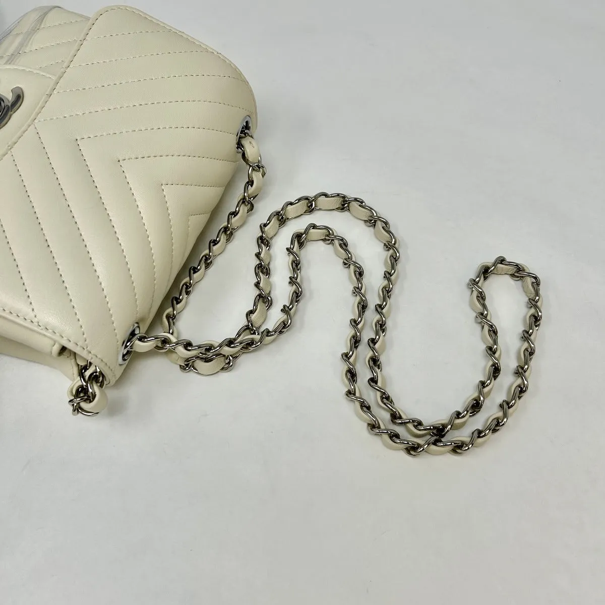 Chanel 2020 Chevron  Mini Square Flap Bag