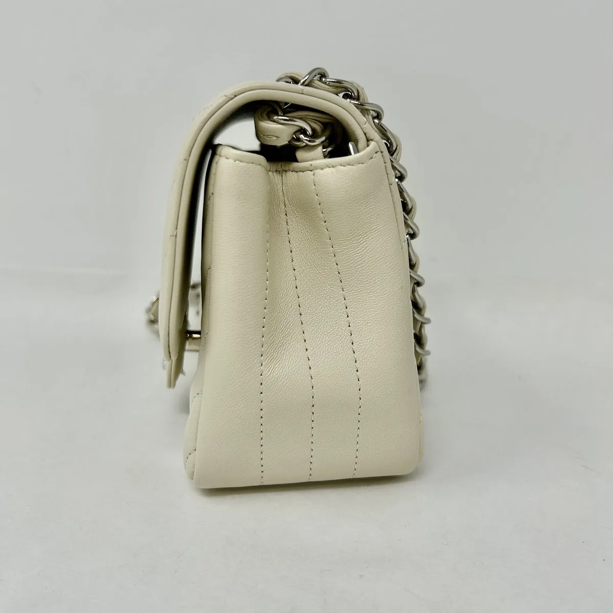 Chanel 2020 Chevron  Mini Square Flap Bag