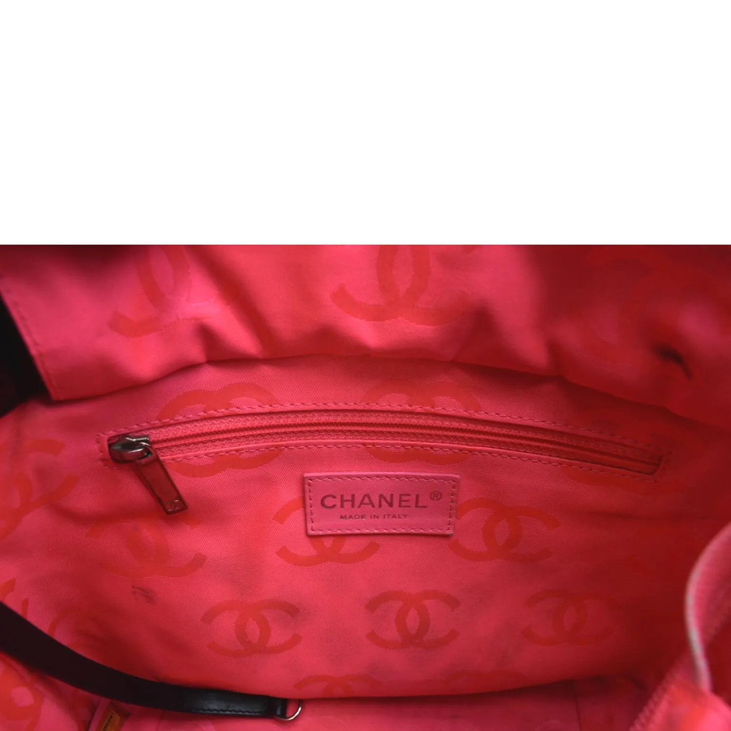 CHANEL Cambon Ligne Quilted Calfskin Leather Tote Bag Black