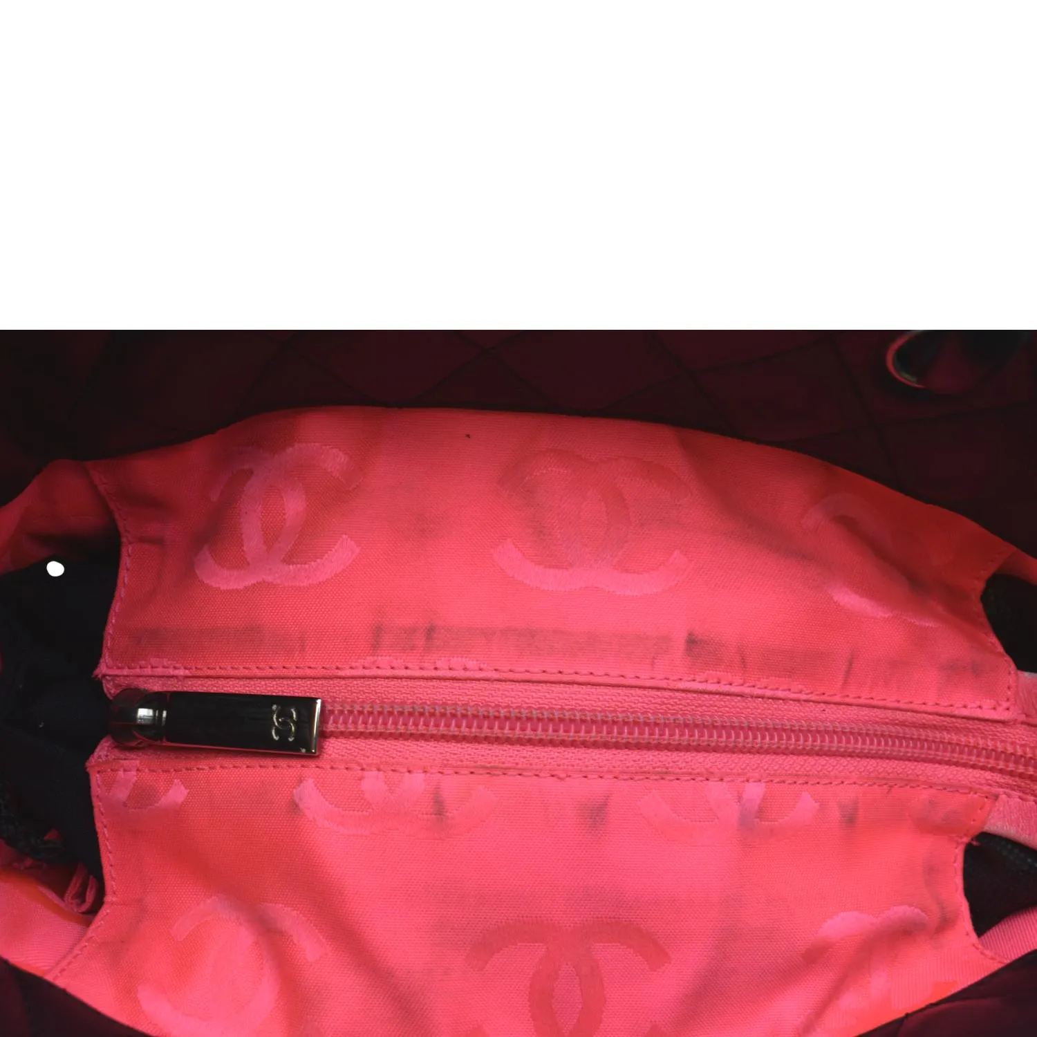 CHANEL Cambon Ligne Quilted Calfskin Leather Tote Bag Black