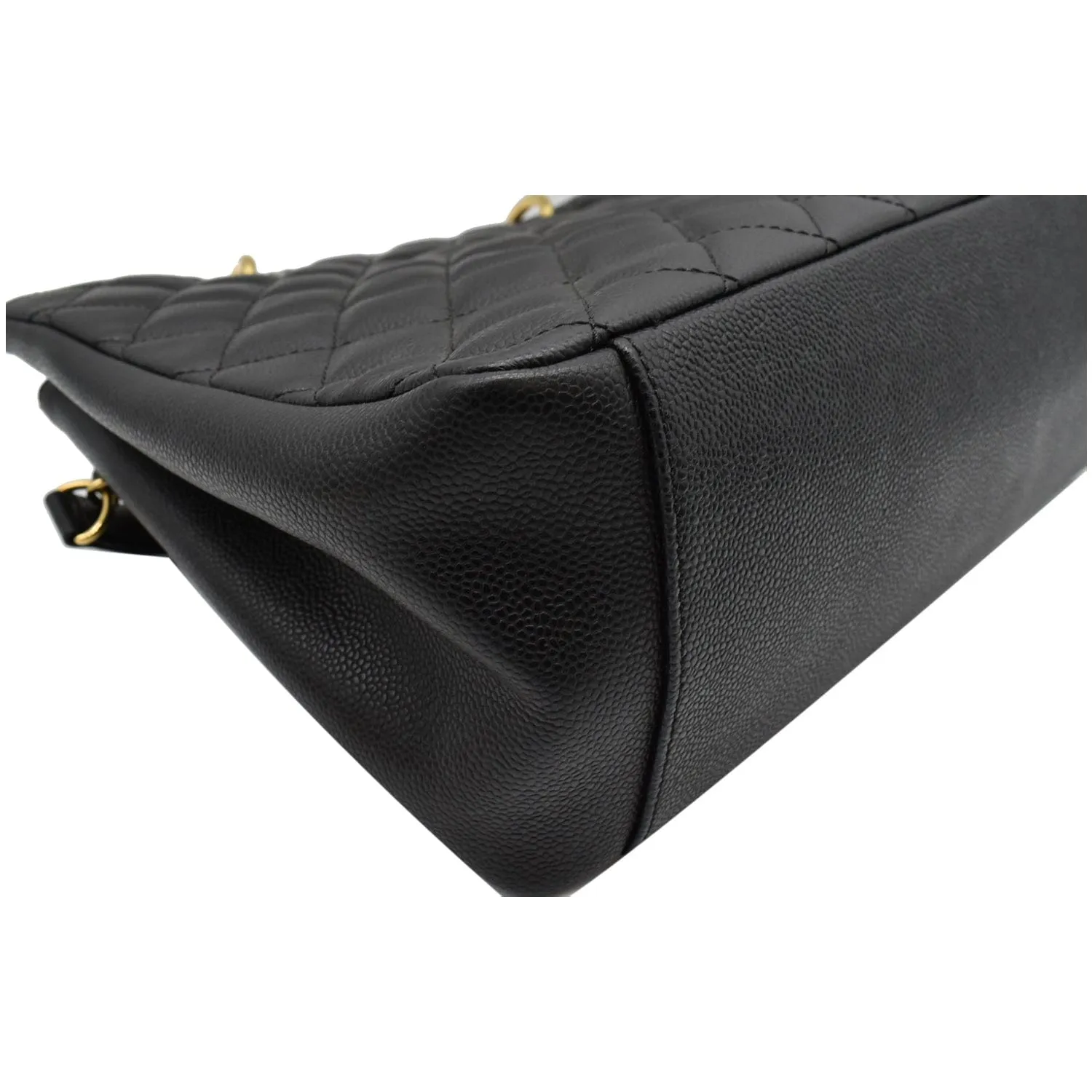 CHANEL Grand Shopping GST Caviar Leather Tote Bag Black