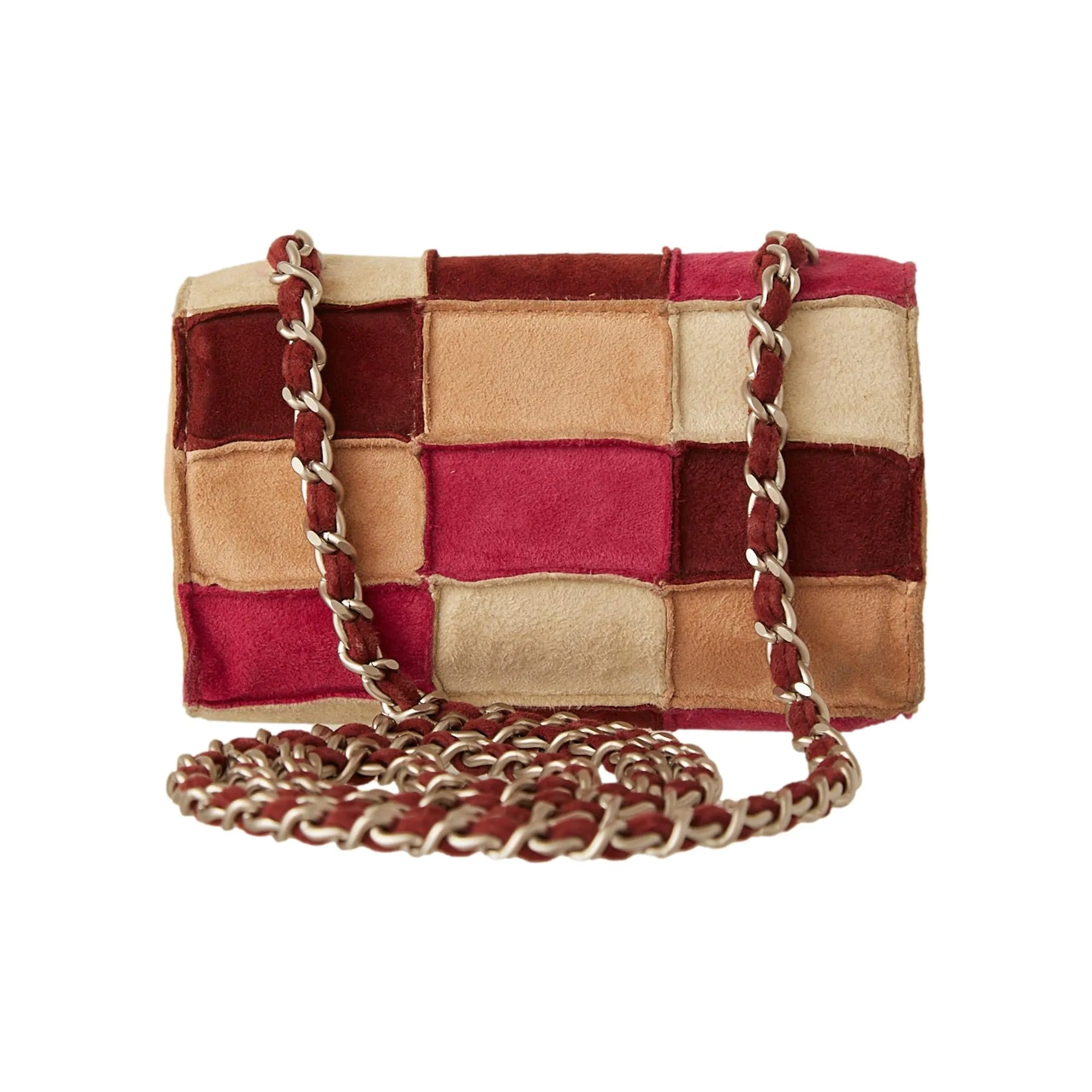 Chanel Suede Patchwork Micro Bag