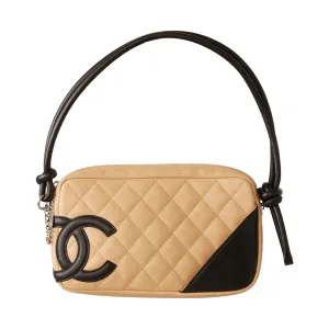 Chanel Tan Quilted Cambon Shoulder Bag