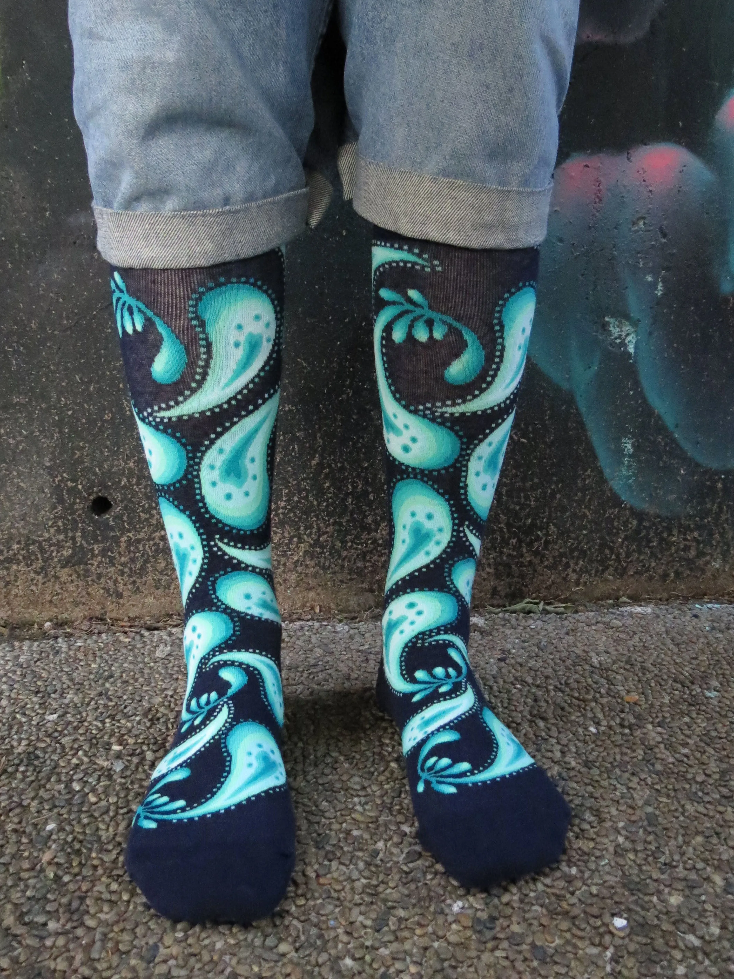 Chaossocks - Paisley - Kiwi Navy