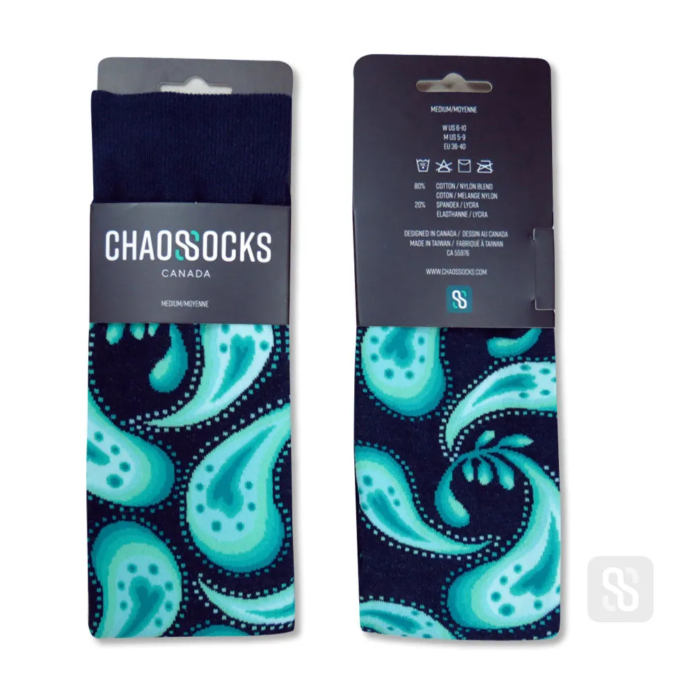 Chaossocks - Paisley - Kiwi Navy