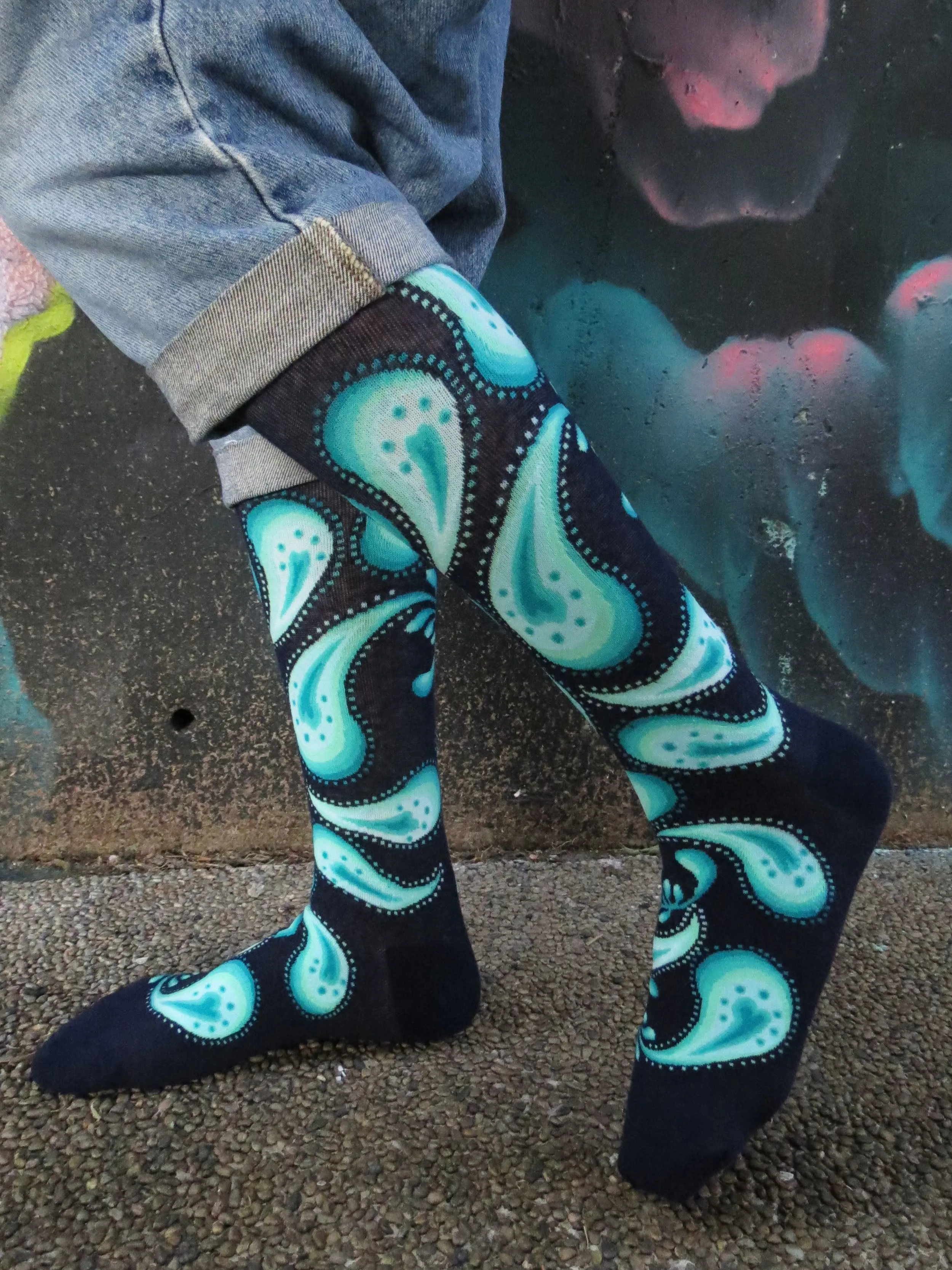 Chaossocks - Paisley - Kiwi Navy