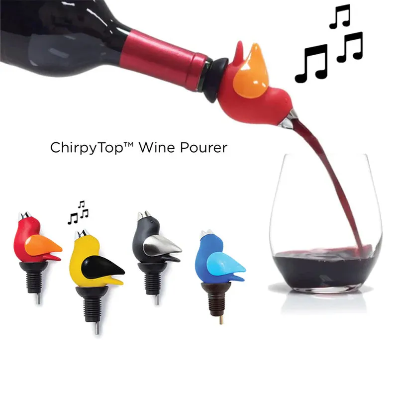 ChirpyTop™ Wine Pourer Brown/Copper