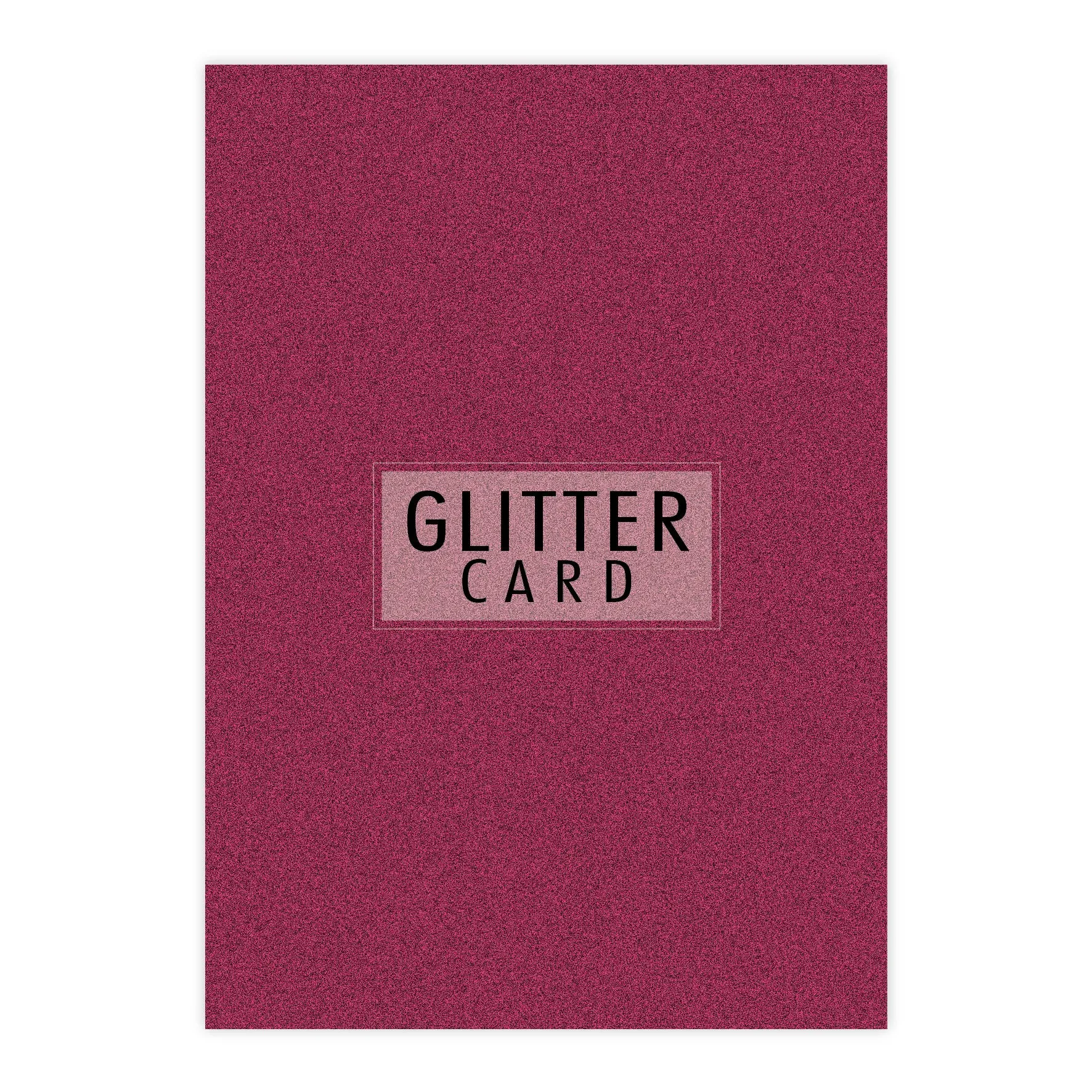 Chloes Creative Cards A4 Glitter Card - Azalea