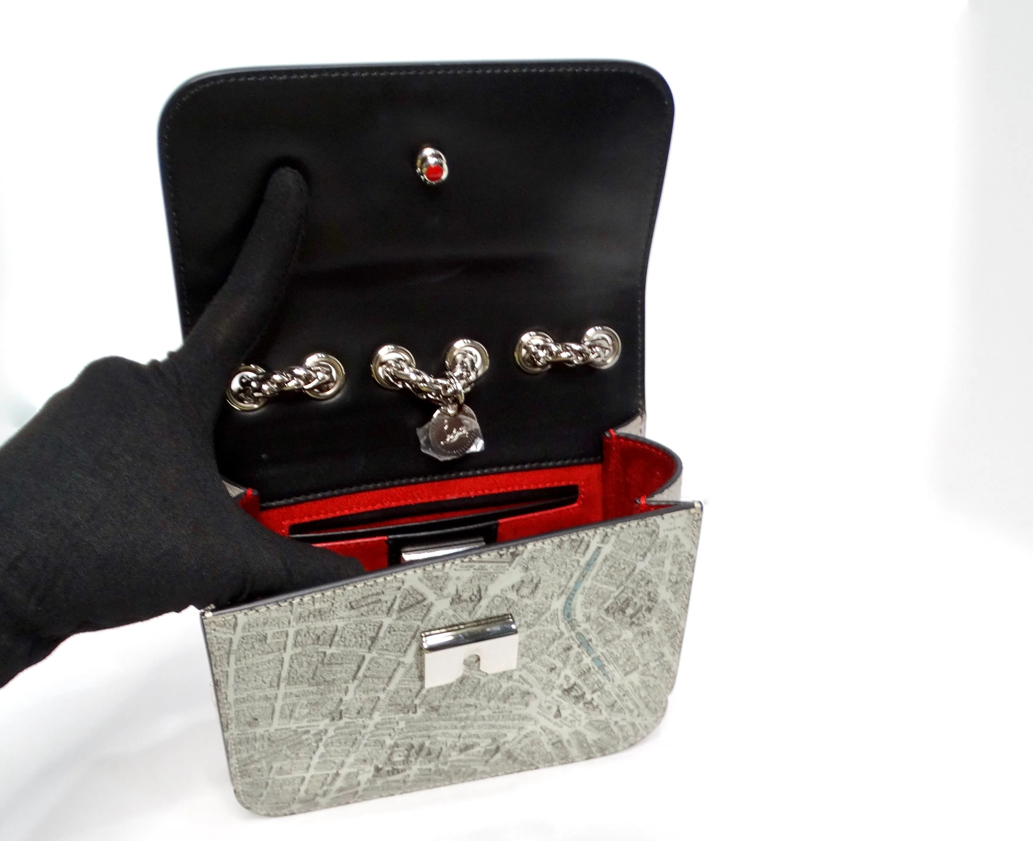 Christian Louboutin 2016 Sweet Charity De Paris Pattern Shoulder Bag