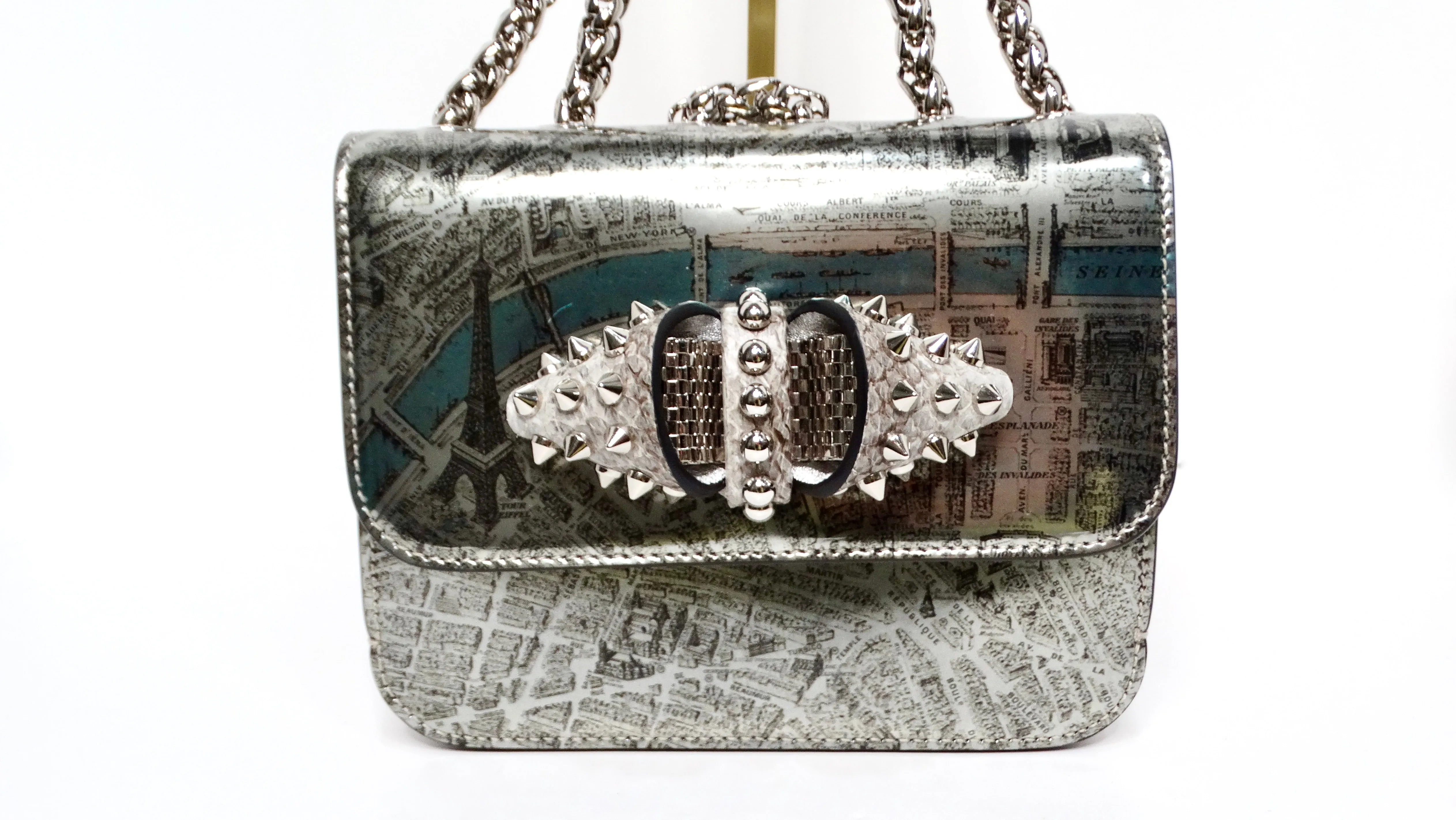 Christian Louboutin 2016 Sweet Charity De Paris Pattern Shoulder Bag