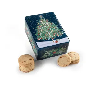 Christmas Tree Rectangle Tin - Salted Caramel Biscuits