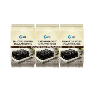 CHUNG JUNG ONE, SEAWEED SNACK WITH OLIVE OIL 3X4,5G