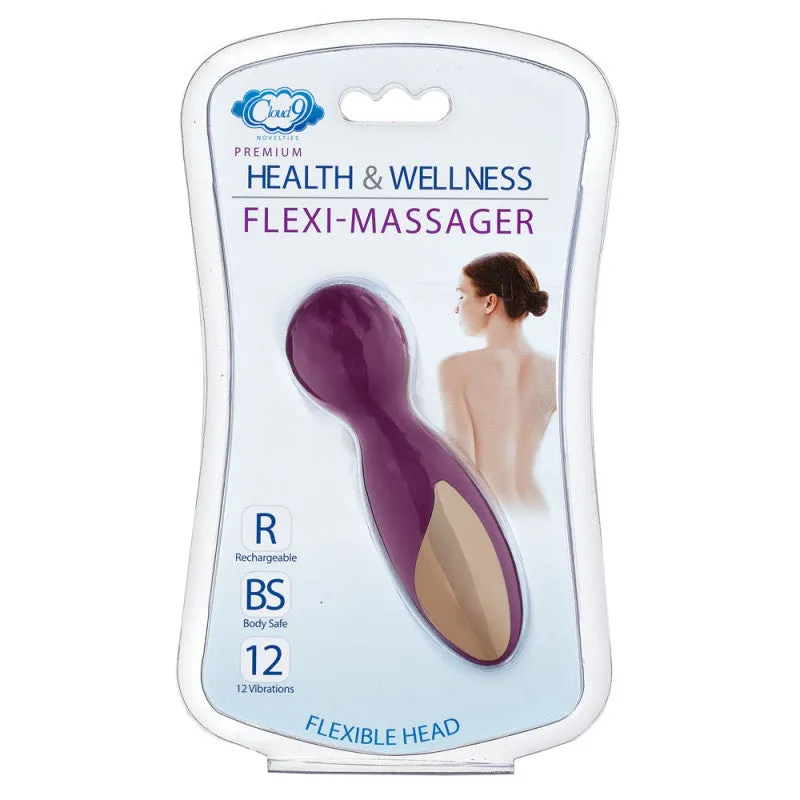 Cloud 9 Health and Wellness Flexi-Massager Rechargeable Wand - Purple