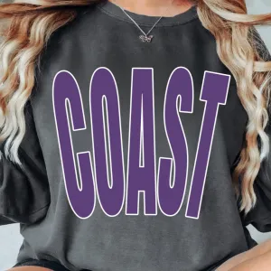 COAST Purple Stretch Tee|Sweatshirt