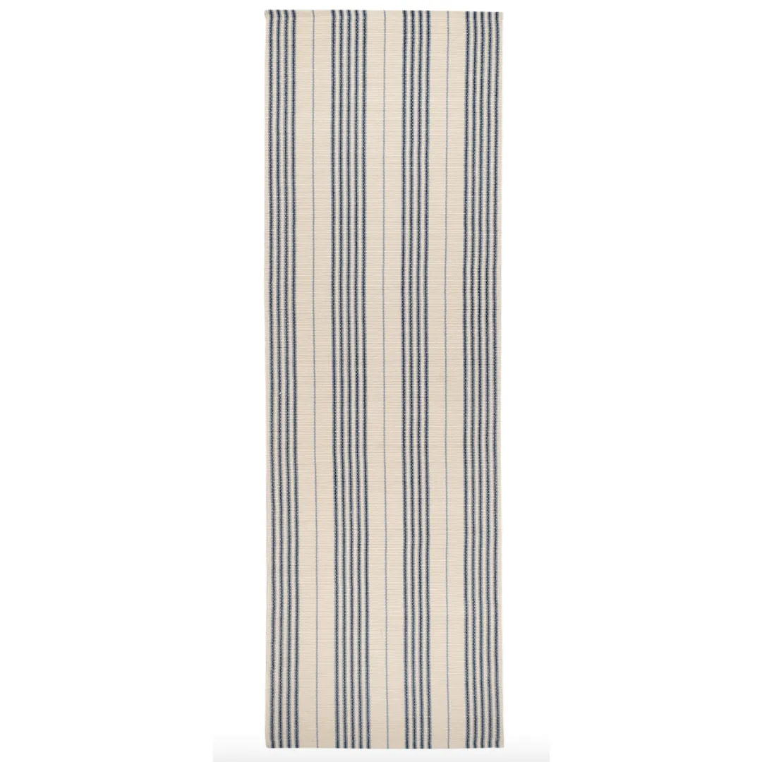 Conway Blue Handwoven Cotton Rug