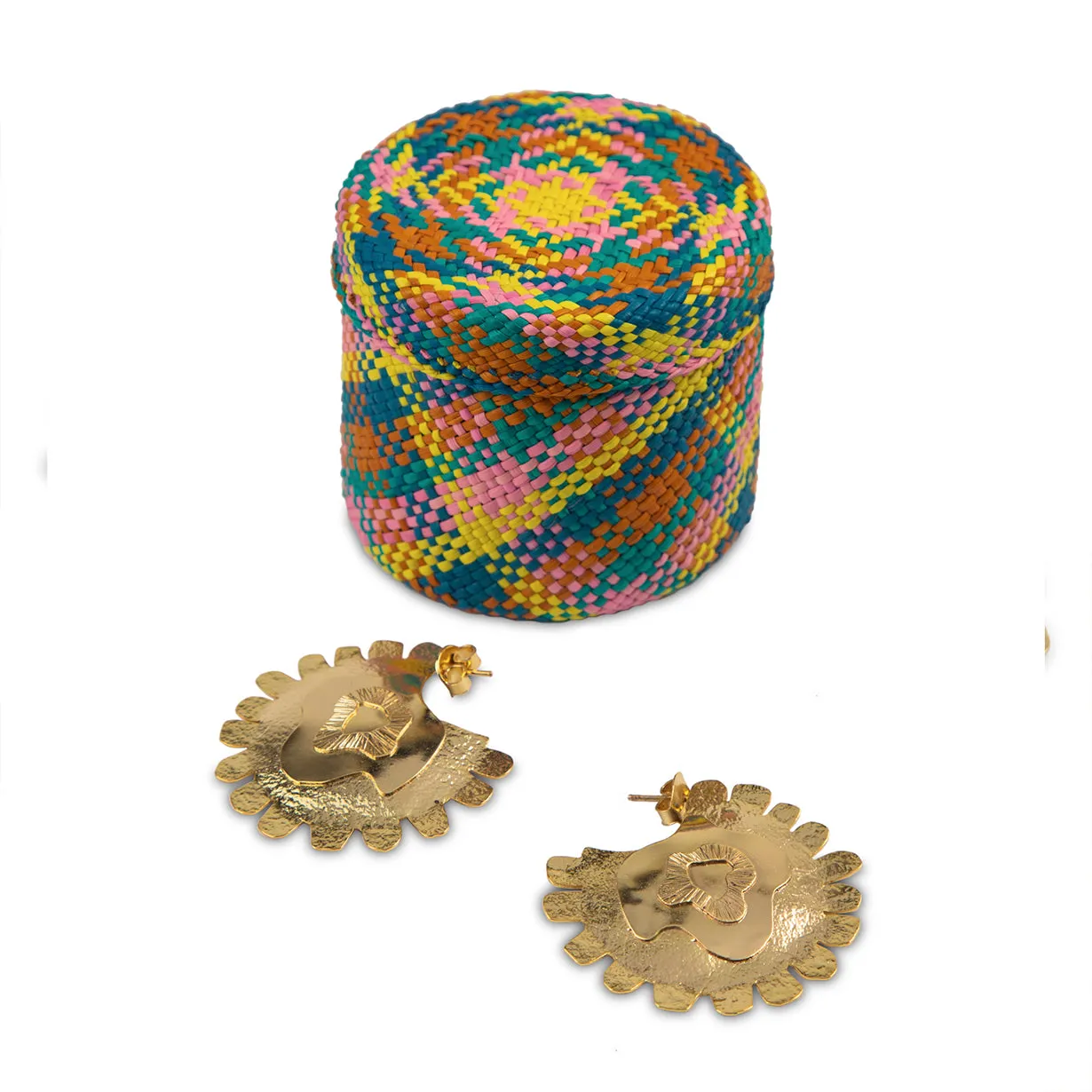 Coral Zoanthid Earring - Large
