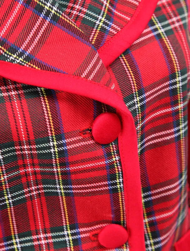 Cotton Red Gingham School Lolita Top And Skirt