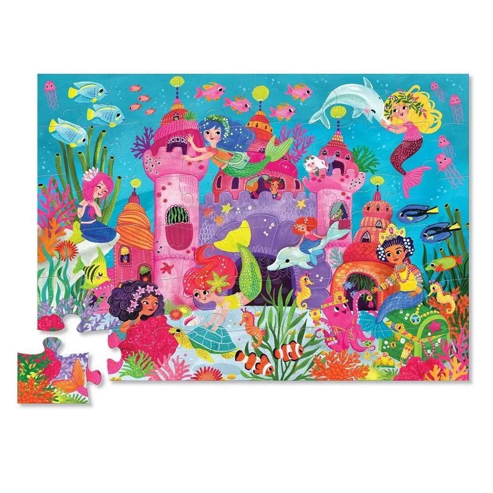 Crocodile Creek 36-Piece Floor Puzzle (Mermaid Palace)