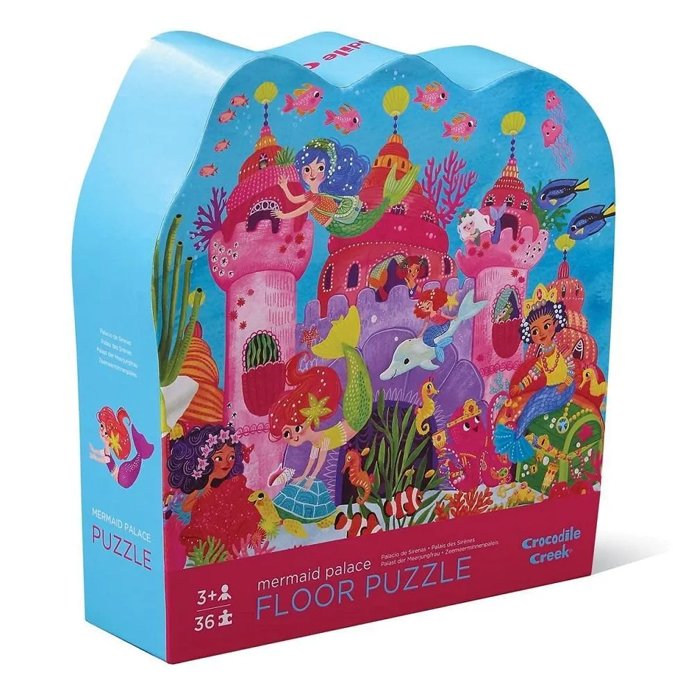 Crocodile Creek 36-Piece Floor Puzzle (Mermaid Palace)