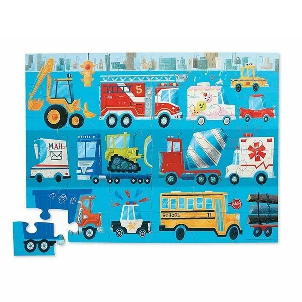 Crocodile Creek 36-Piece Floor Puzzle (Vehicles)