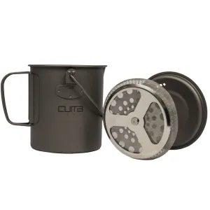 CUMA GEAR Titanium Hang Pot med Kaffe Filter Stempel - 750 ml