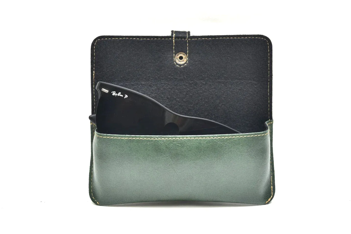 Customized Men's Wallet and Eyewear Case - Green