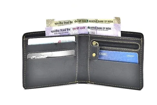 Customized with Name and Charm Men's 2 Pcs Travel Combo - Black