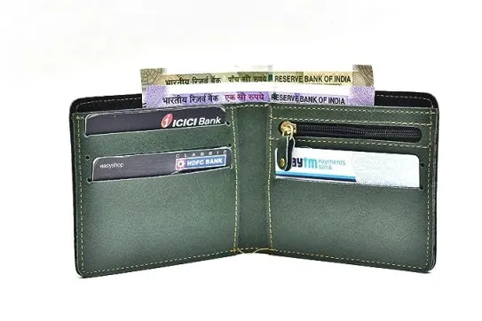 Customized with Name and Charm Men's 2 Pcs Travel Combo - Green