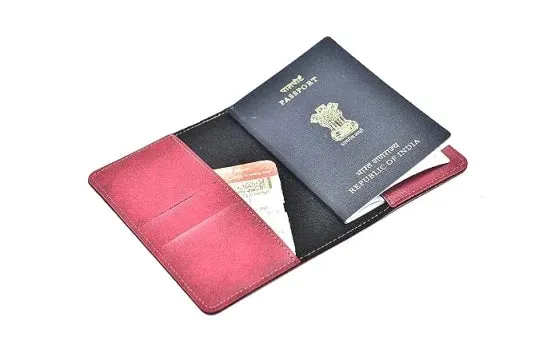 Customized with Name and Charm Men's 2 Pcs Travel Combo - Maroon