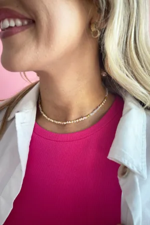 Dainty Multi Beaded Neutral Necklace
