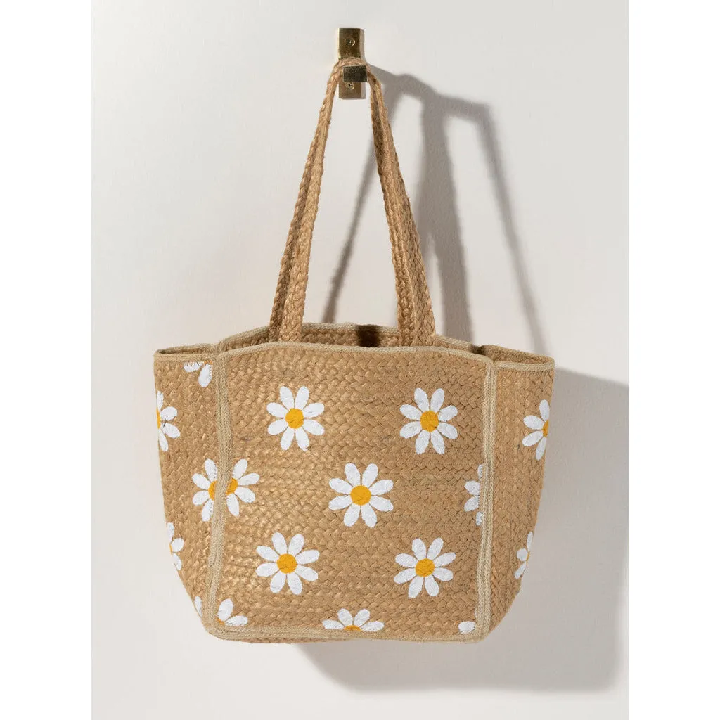 Daisy Jute Tote