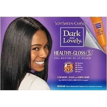Dark and Lovely Healthy-Gloss 5 Shea Moisture No Lye Relaxer – Regular