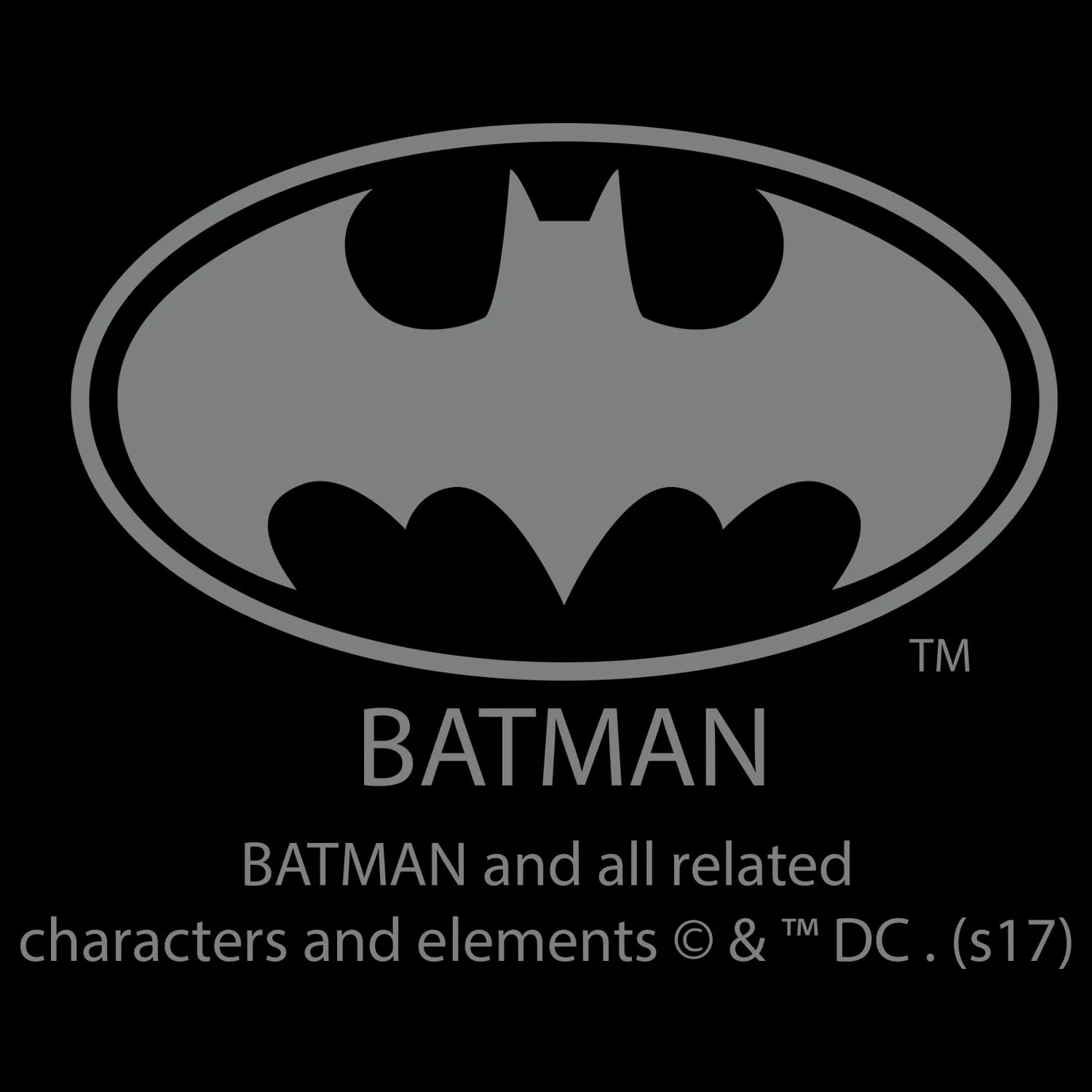 DC Comics Batman Logo Burst Official Women's T-shirt (Black)
