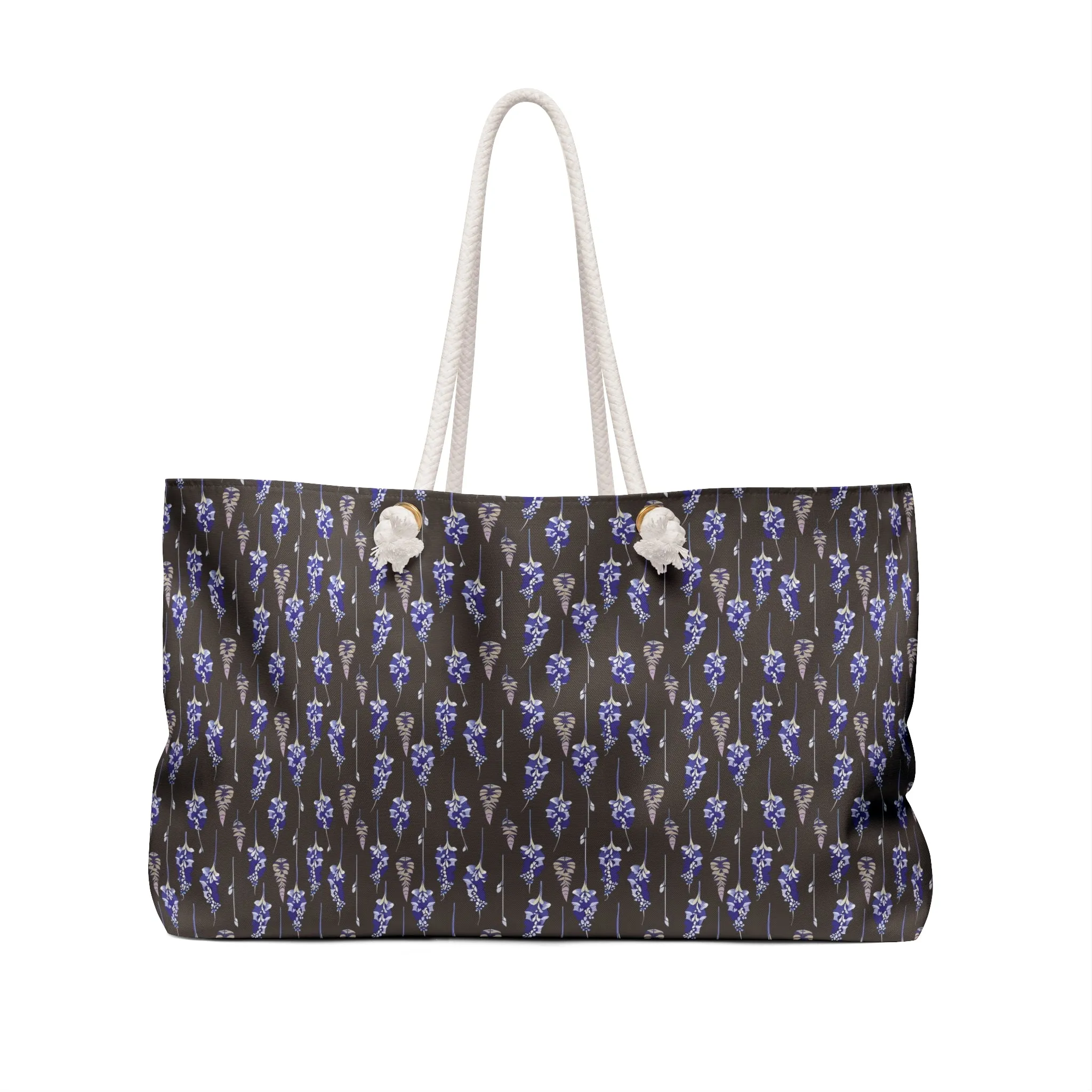 Delphinium Flower Weekender Travel Tote Bag