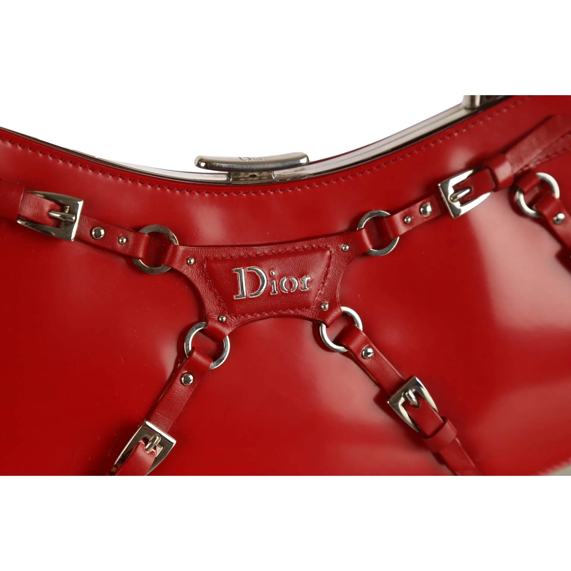 Dior Red Bondage Bag