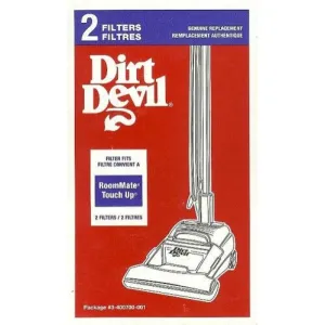 Dirt Devil RoomMate Touch Up Filter 2pk